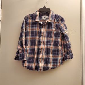 Old navy plaid flannel shirt